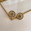 Retro fashion oil-dripping earrings niche temperament medieval style earrings personality high-end pearl earrings