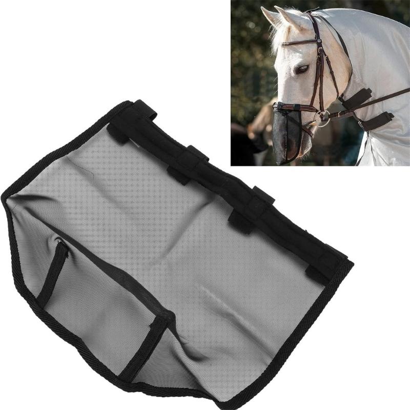 Summer Horse Fly Protecting Mask Light weight Meshes Fabric Face Guard For Ride Enthusiasts And Professional Trainers