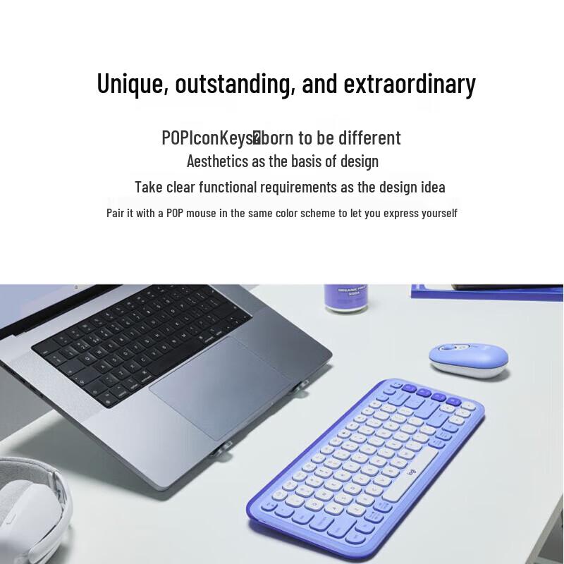 Logitech POP ICON Keys Wireless Bluetooth Keyboard