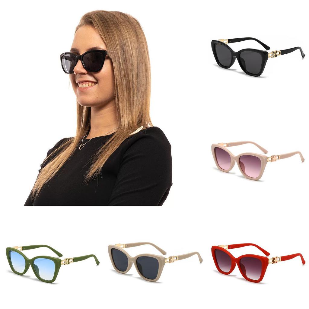 Vintage Cat Eye Sunglasses For Women With Protection For Fashionable Outdoor Wear