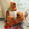 Cute Fluffy Plush Capybara Shoulder Bag Stuffed Poop Persimmon  Capibaras Animals Crossbody Bags Gift For Girl School Present