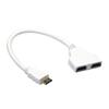 1 in 2 Out 1080P High Clarity Splitter HDMI-compatible Male to Dual Female Adapter Converter Cable