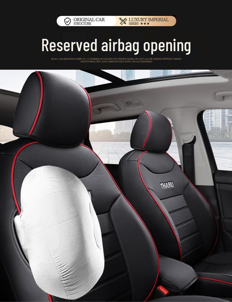 Volkswagen Tharu Four-Season Universal Leather Seat Covers - Wear-Resistant, Full Coverage for 5-Seaters