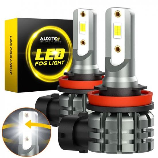2X H11 AUXITO H8 CANBUS H9 FREE ERROR LED Fog Light Driving Car Bulb 6000K DRL V