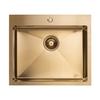 Single Bowl Undermount Sink With Siphon Malawi Gold