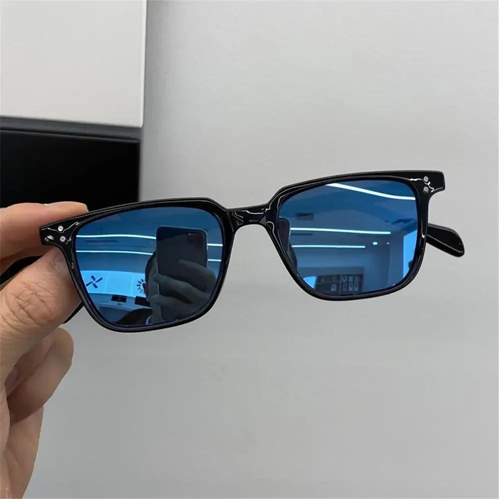 2024 Fashion Square Driver Sunglasses Men Vintage Shades Male Sun Glasses Brand Design Mirror Retro Eyewear Oculos De Sol