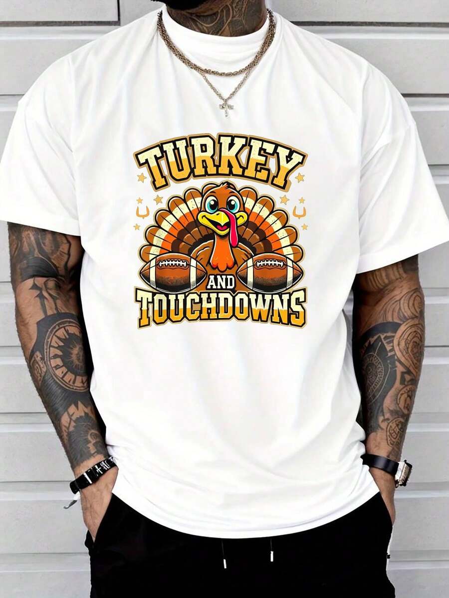 

Turkey Bowl Graphic Gear Up For The Thanksgiving Day Game Unisex T-Shirt L