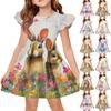 Girls' Summer Princess Dress - A-Line T-Shirt Dress Easter Day