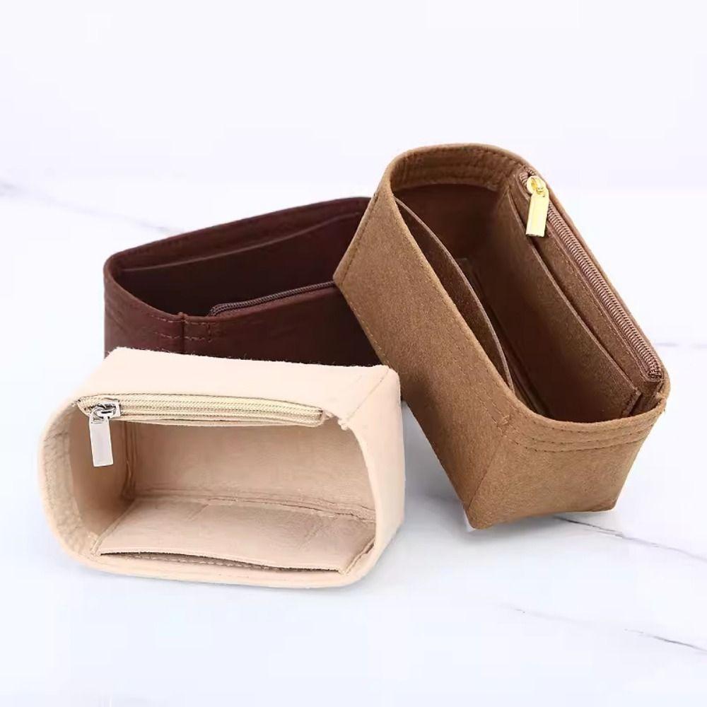 Felt Handbag Insert Bag Storage Organization Purse Liner Bag Support Portable Internal Bag for LV Nice Nano/Mini/BB/Vanity