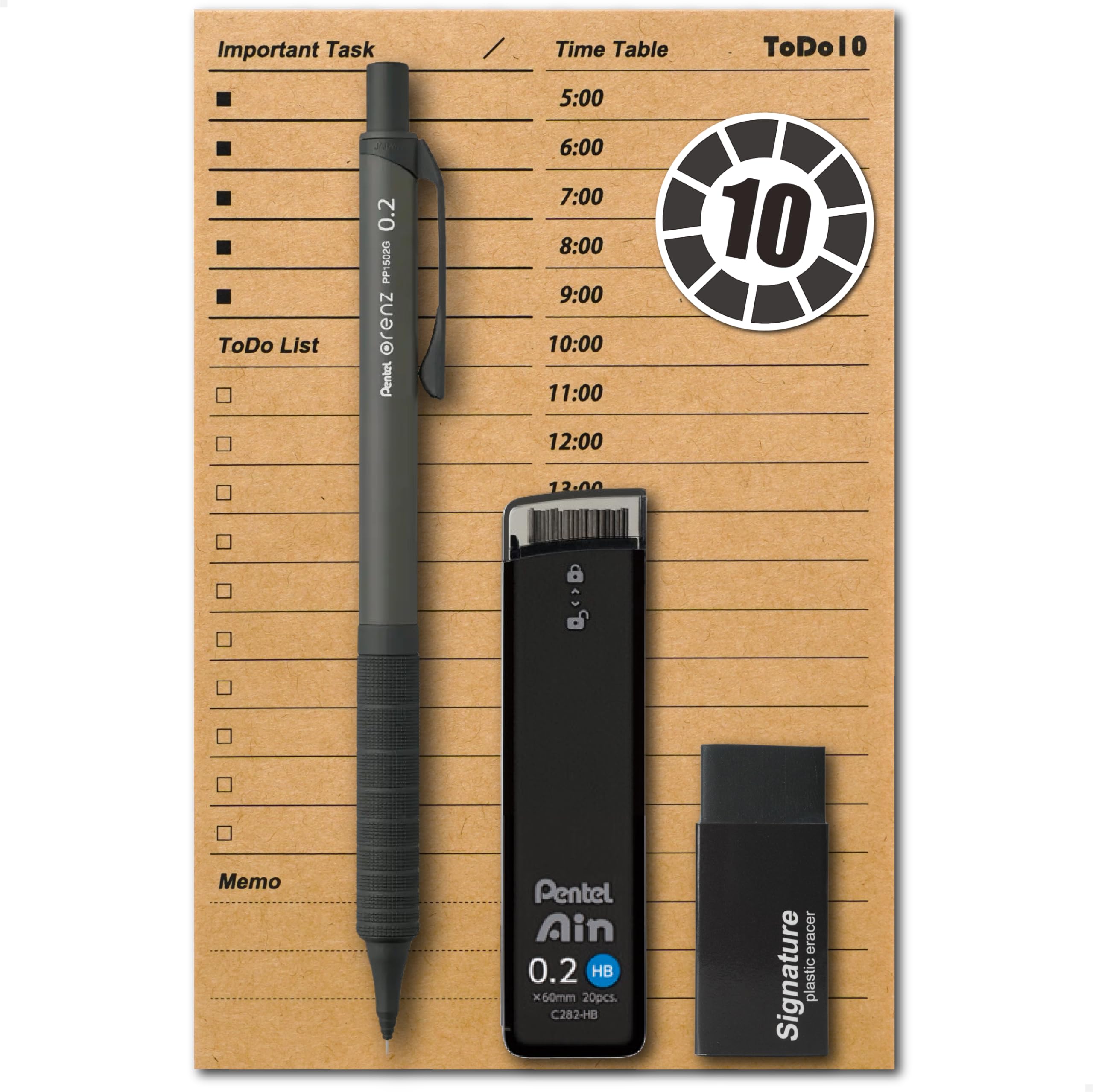 

Pentel Приобретите набор канцелярских принадлежностей для учебы за 10 дней до экзамена в честь 10-летия. Ограниченные привычки Olenzu [Набор Yarubun]! 5 частей (Издание Оленса,
