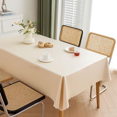 Practical Waterproof PVC Tablecloth Oil Resistant Stain Proof Dining Table Colth Cover Reusable Table Protector Dining Table