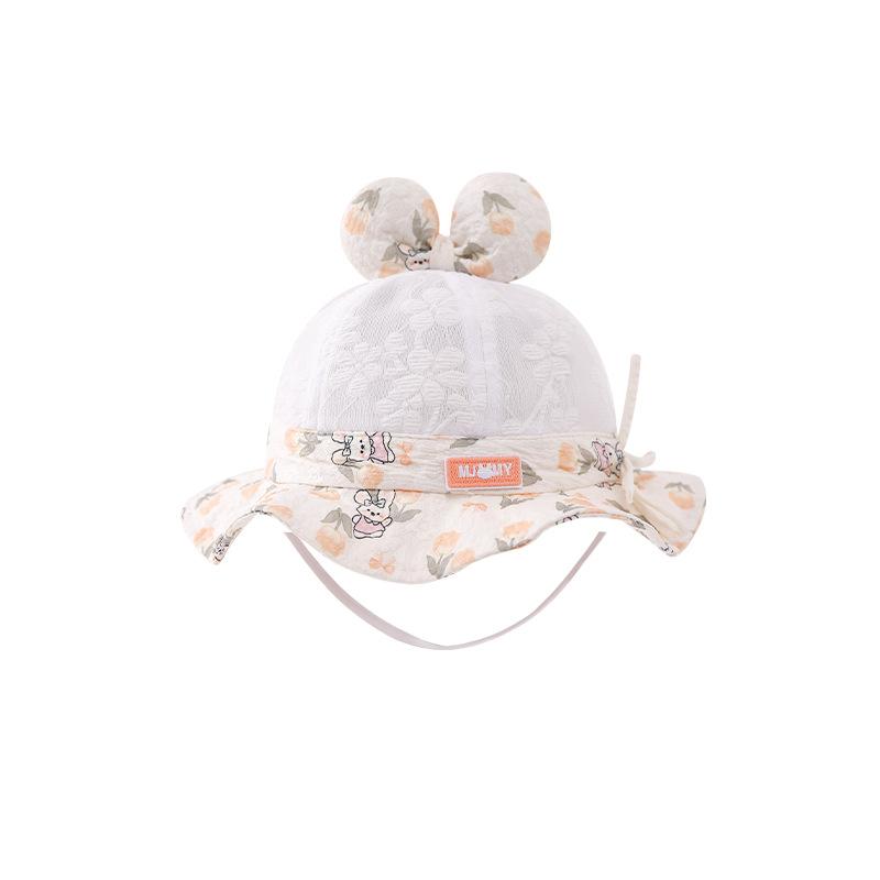 Infant and Toddler Fisherman Hat Spring and Summer Cute Baby Girl Hat Girl Super Cute Sun Protection Pot Hat