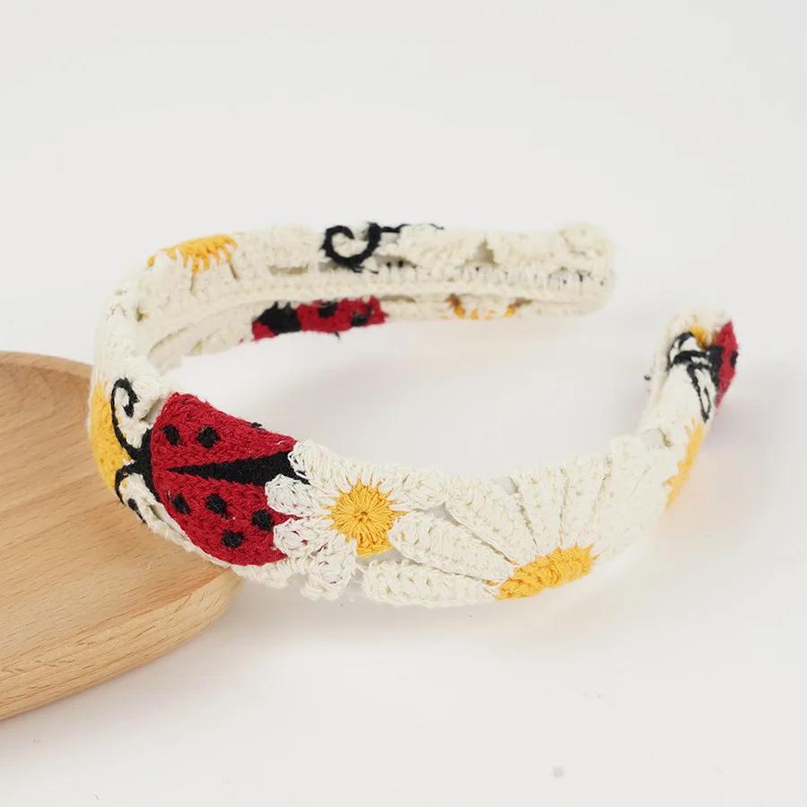 NEW Knitted Headband Bohemian Style Summer Seaside Vacation Handmade Head Band Hair Accessories for Women Girls