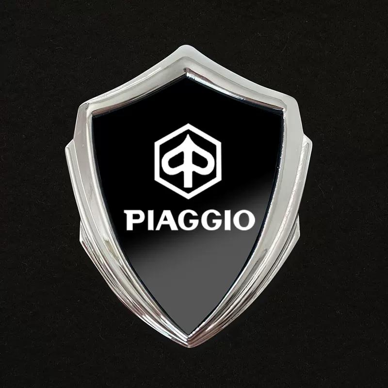 Piaggio metal sun-resistant and non-fading electric motorcycle 3D three-dimensional car sticker modified decorative sticker body side logo badge