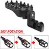 Motorcycle Front & Rear Footrest Foot Pegs Angle Adjustable MX Style Foot Peg Compatible with Harley Sportster 883 1200 XL Touring Softail Dyna Low