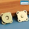 Fibbia a pressione magnetica per borse in pelle: Accessorio Valigia con Bottone Metallico e Chiusura Invisibile.
