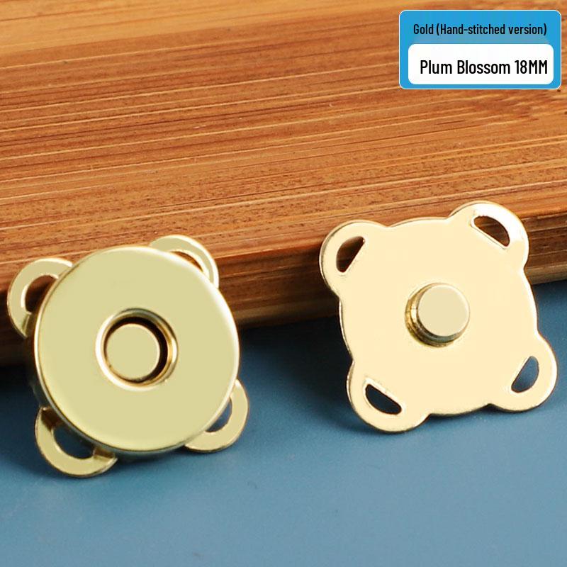 Fibbia a pressione magnetica per borse in pelle: Accessorio Valigia con Bottone Metallico e Chiusura Invisibile.