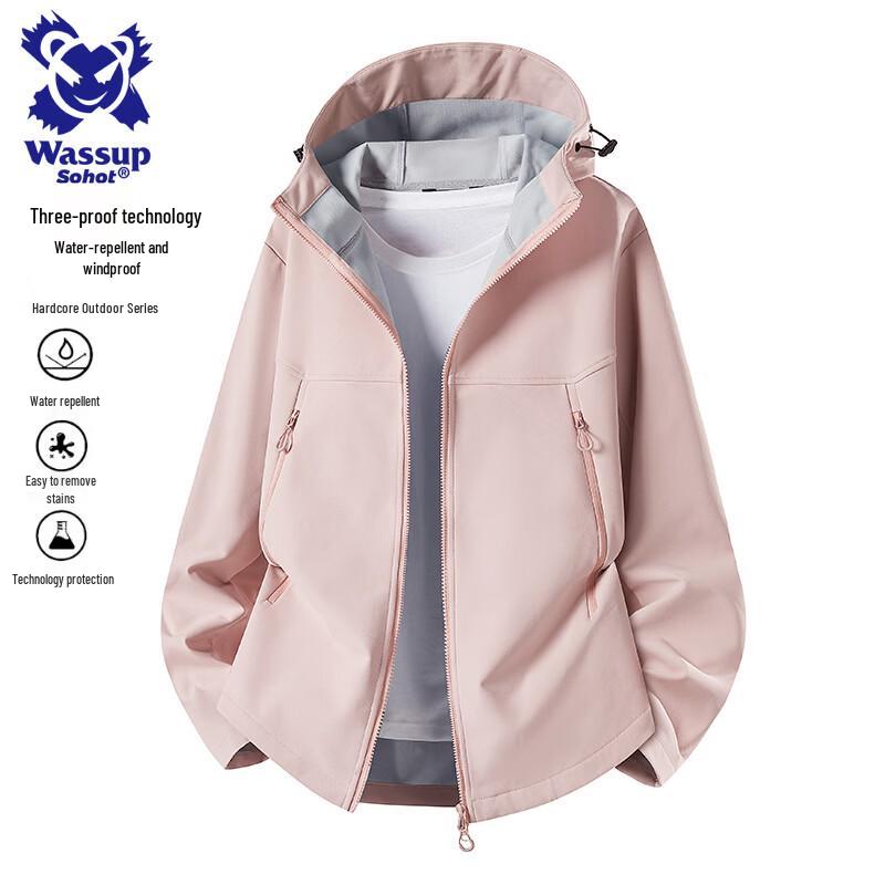 Wassup Sohot Men's Softshell Hiking Jacket