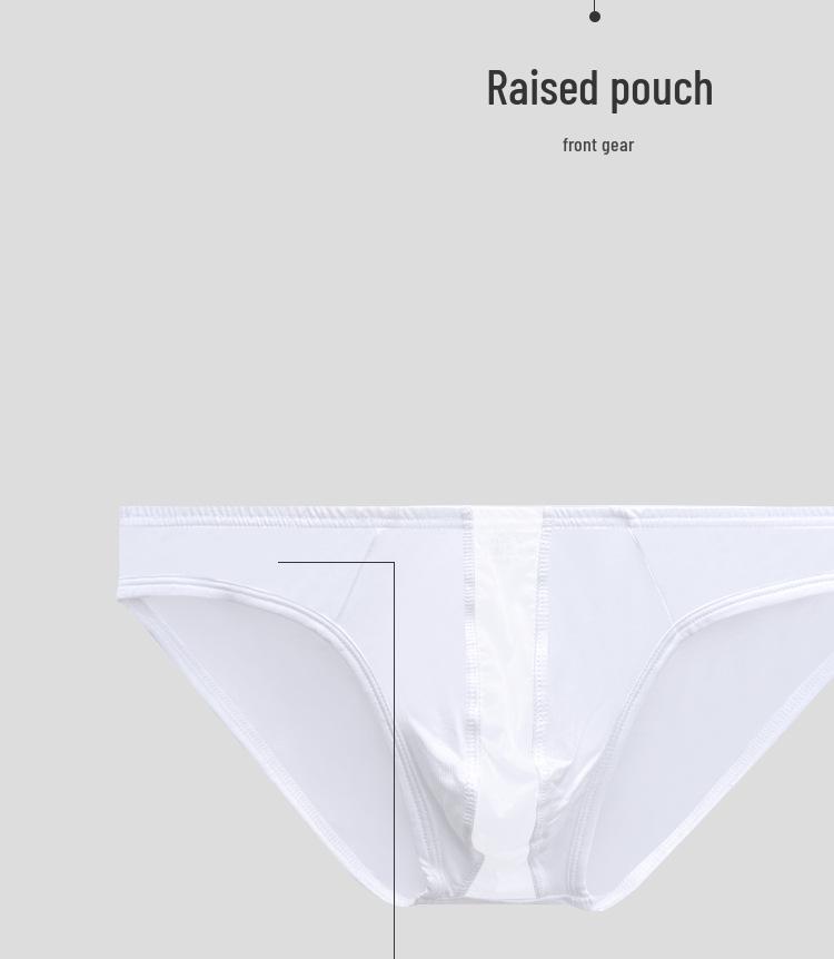 Herren Modal U-Form High-Cut Transparent Bikini Slips