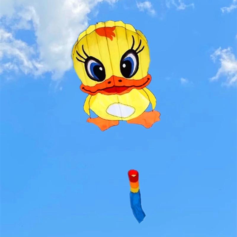 

Cartoon Yellow Duck Inflatable Kite: Easy to Fly, Wind-Resistant