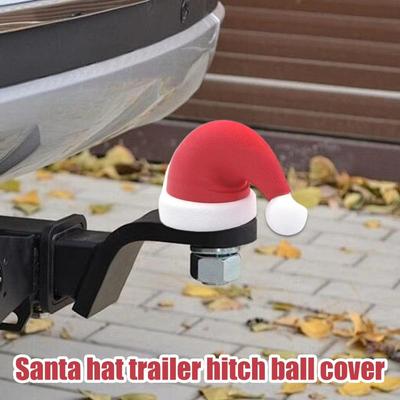 3D Printed Car Tail Hook Pendant Festive Durable Christmas Hat Tail Hook Pendant Prevents Rust Santa Christmas Hat Cover