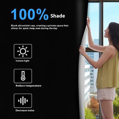 2025 Novas Cortinas Blackout Portáteis Capa de Janela de Viagem Cortável DIY Bloqueio de Luz Proteção de Privacidade do Quarto Cortina Magnética