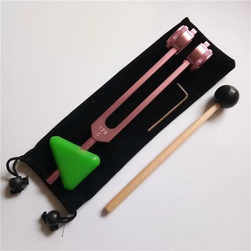 Aluminum Alloy Tuning Fork Medical Apason Colorful Tuning Forks 128Hz Therapeutic Diapason Chakras Musical Instrument Percussion