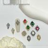81 Hot Style Retro Emerald Zircon Nail Accessories by Buccellati