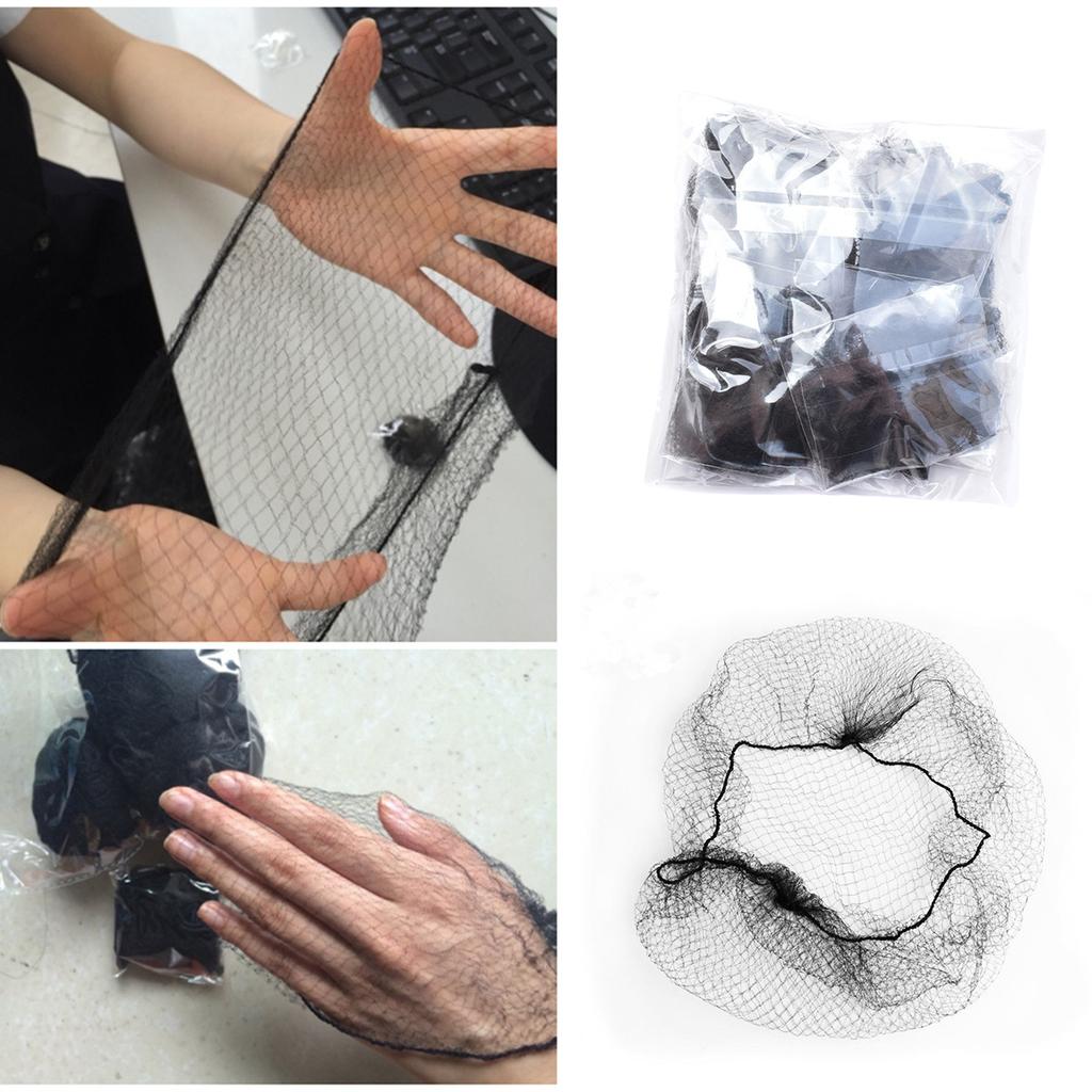 10/20pcs Invisible Nylon Hair Nets Soft Elastic Lines Hair Net Ballet Dance Snoods for Food Service Workers