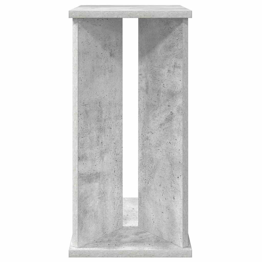 Side Table Concrete Gray 35 x 25 x 50 cm Engineered Wood