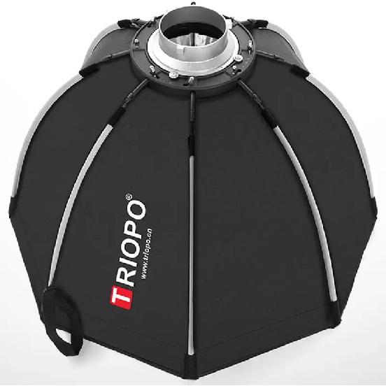 TRIOPO 55cm 65cm 90cm 120cm Foldable Octagon Softbox Bowens Mount for Sokani X100 COLBOR CL60 Godox Aputure LED Video Light