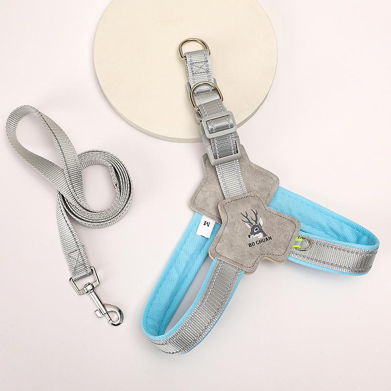 

Dog leash Y-shaped chest strap Dog leash Large dog adjustable walking leash Retractable No traction rope S