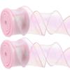 4cm X 10Yards/Roll Wrapping Ribbon Bouquet Packaging Sewing Accessories Party Colorful Gradient Hair Accessory Making Multi-Color