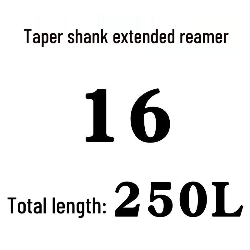 Extra Long High-Speed Steel Taper Shank Machine Reamer for Deep Holes, Sizes 16, 18, 20, 22, 24, 25, 30, 40