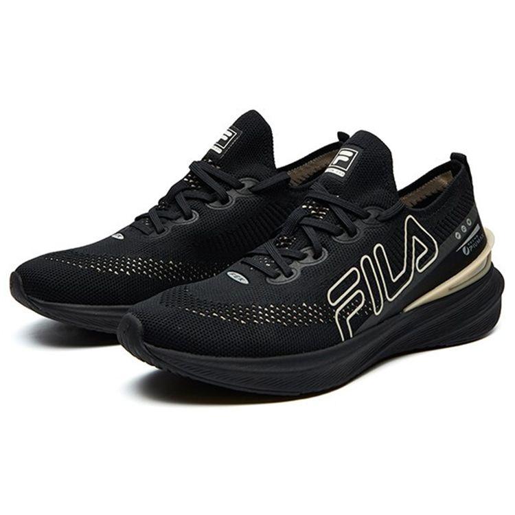FILA Athletics Vola 200 Sport Simple Fabric Low-Top Marathon Running Shoes Women sneaker Black A12W112202FBK
