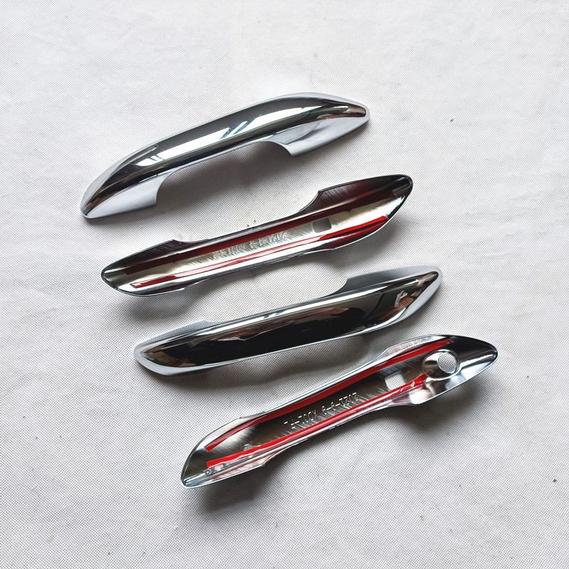 For Hyundai I10 Car Accessories 2022 2023 Door Handle Cover Trim Plastic Chrome