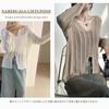 Sommer Strick Lochmuster Netz Langarm Einfarbig UV Übergrößen Klimaanlage Sonnenschutz Herbst [Narebualo Cietupoop] Damen Oberteil, Pullover, V-Ausschnitt,