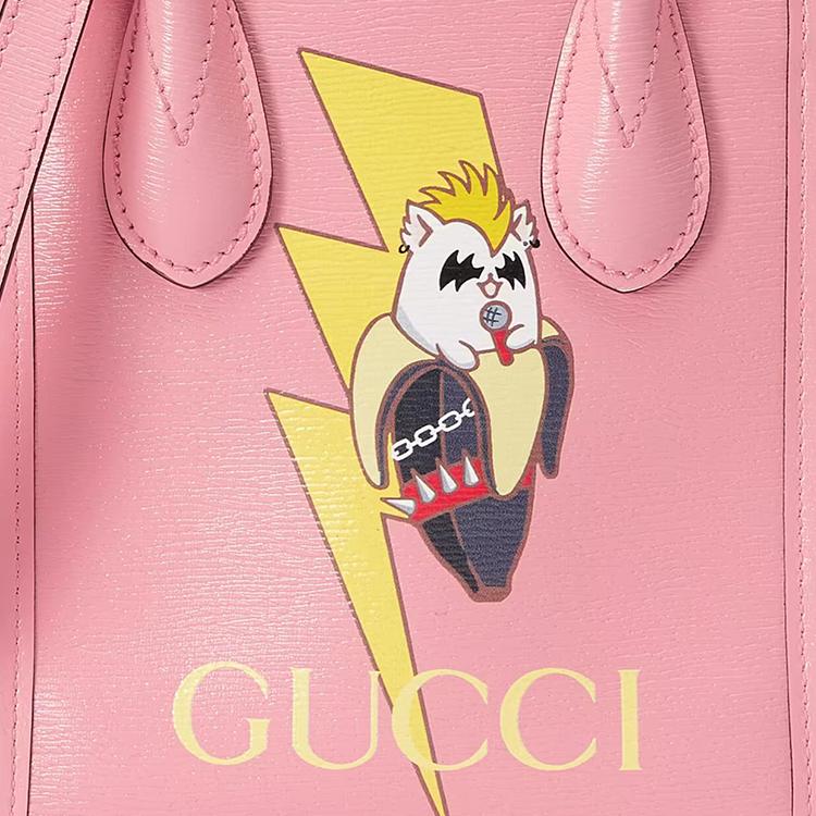 Gucci Bananya Print Mini Tote Bag Light Pink Women Tote_bags 671623-U5XAG-5964