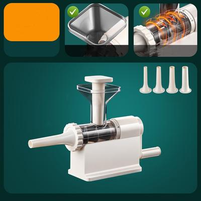 Large Capacity Manual Sausage Maker with 4 Stuffing Tubes Food-Grade Meat Grinder Vertical Heavy Duty Sausage Stuffing Maker