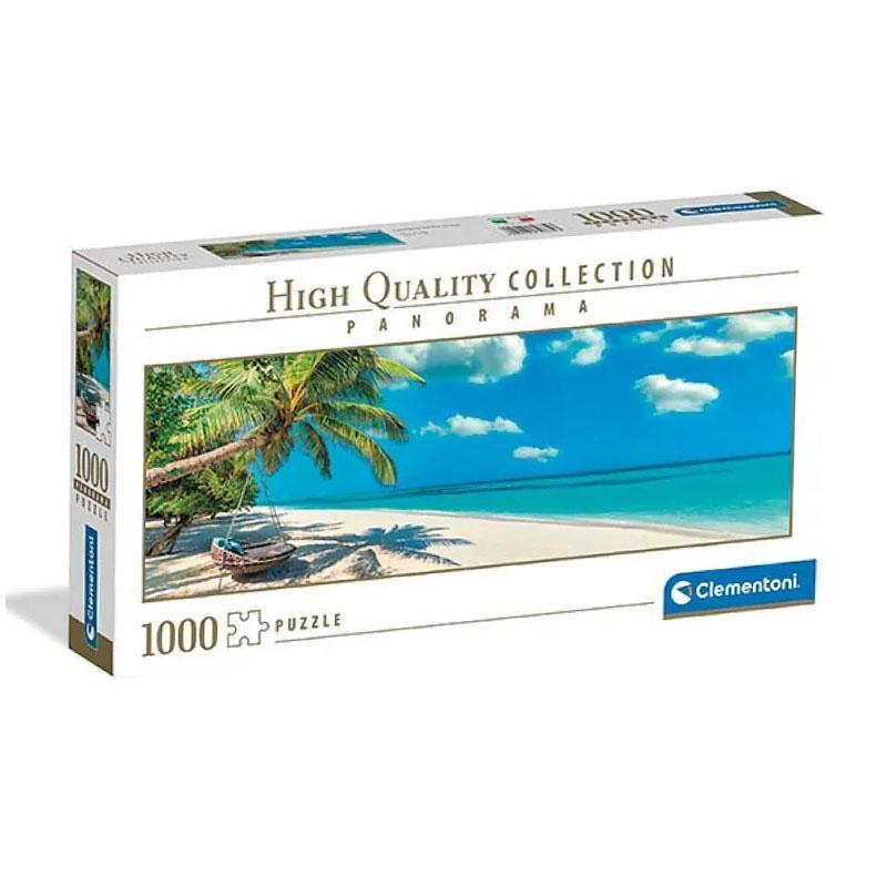 1000 Piece Puzzle. Panorama HQ Swinging by the Ocean