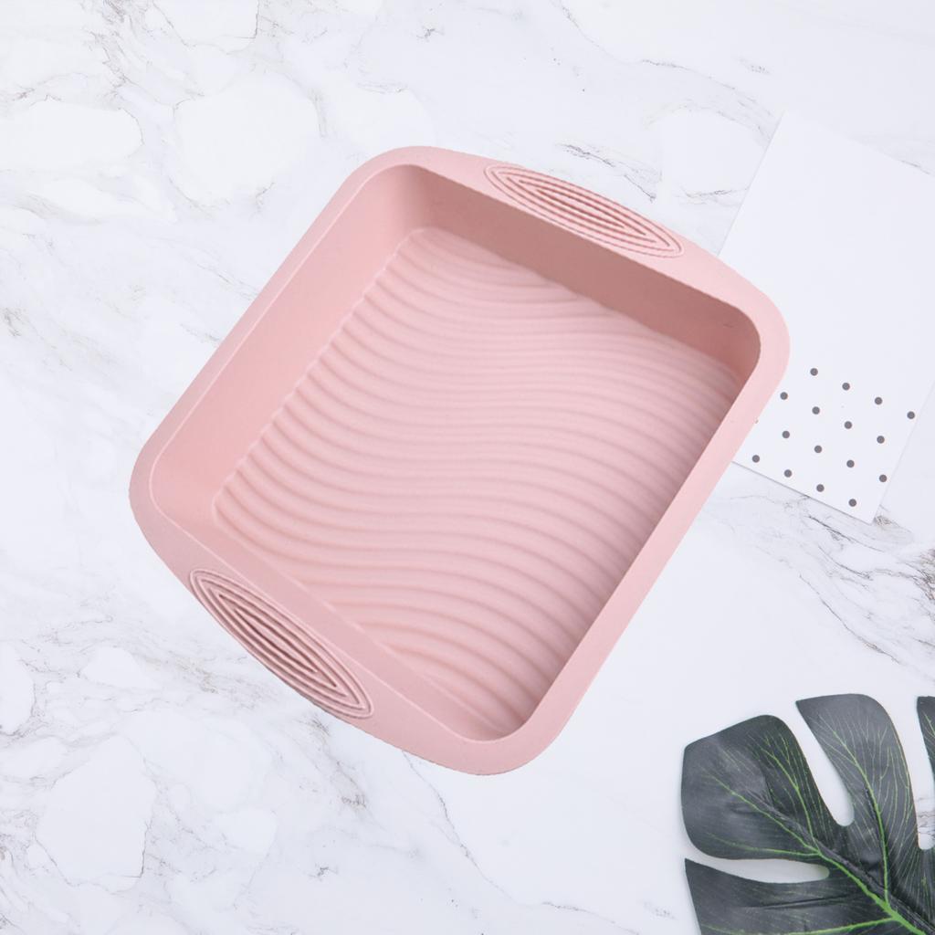 Long Lasting Wavy Grain Homemade High Temperature Resistant Silicone Cake Making Mold Tray Mould Kitchen Gadgets Baking Pan