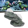Resin Tortoise Climbing  Reptile Basking Rock Lifelike Corrosion Resistant Decorative Aquarium Ornament for Fish