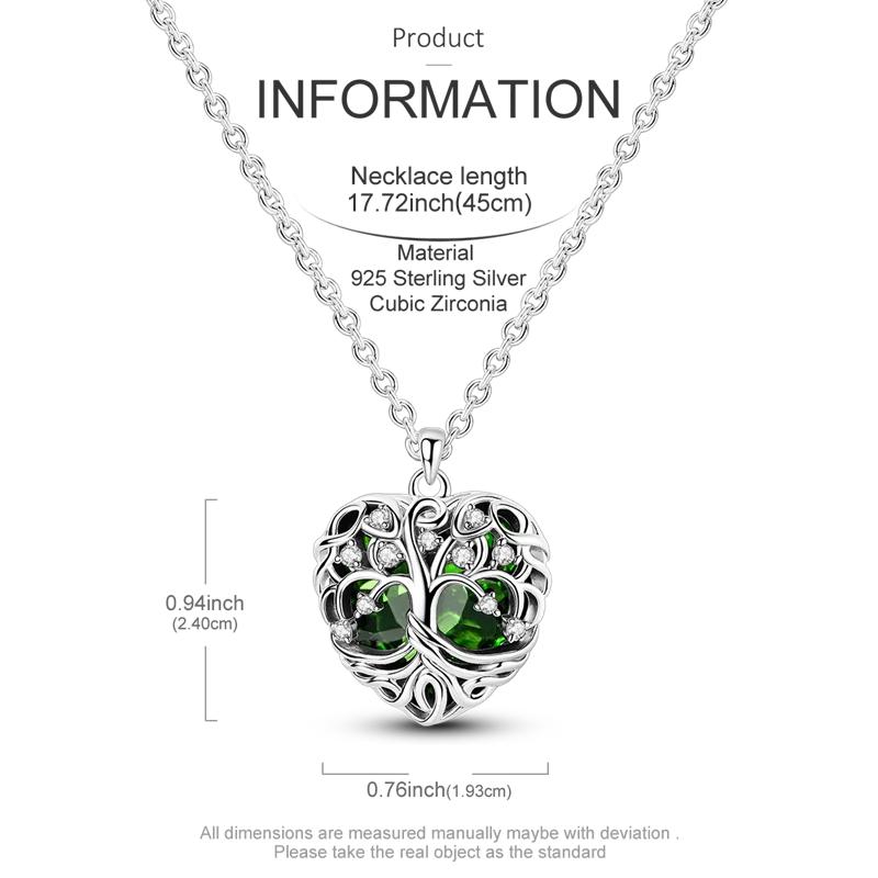 Original 925 Silver Necklace For Women Class Style Heart Shape Romantic Style High Quality Women Necklace Jewelry Gift