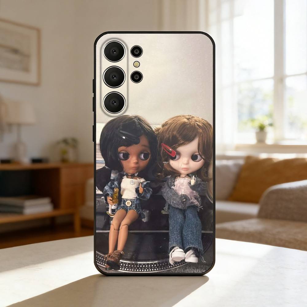 Adorable D-Doll B-BlytheS Phone Case For Samsung S26,S25,S24,S21,S22,S23,S30,Ultra,S20,FE,Lite,10,9,Black Cover