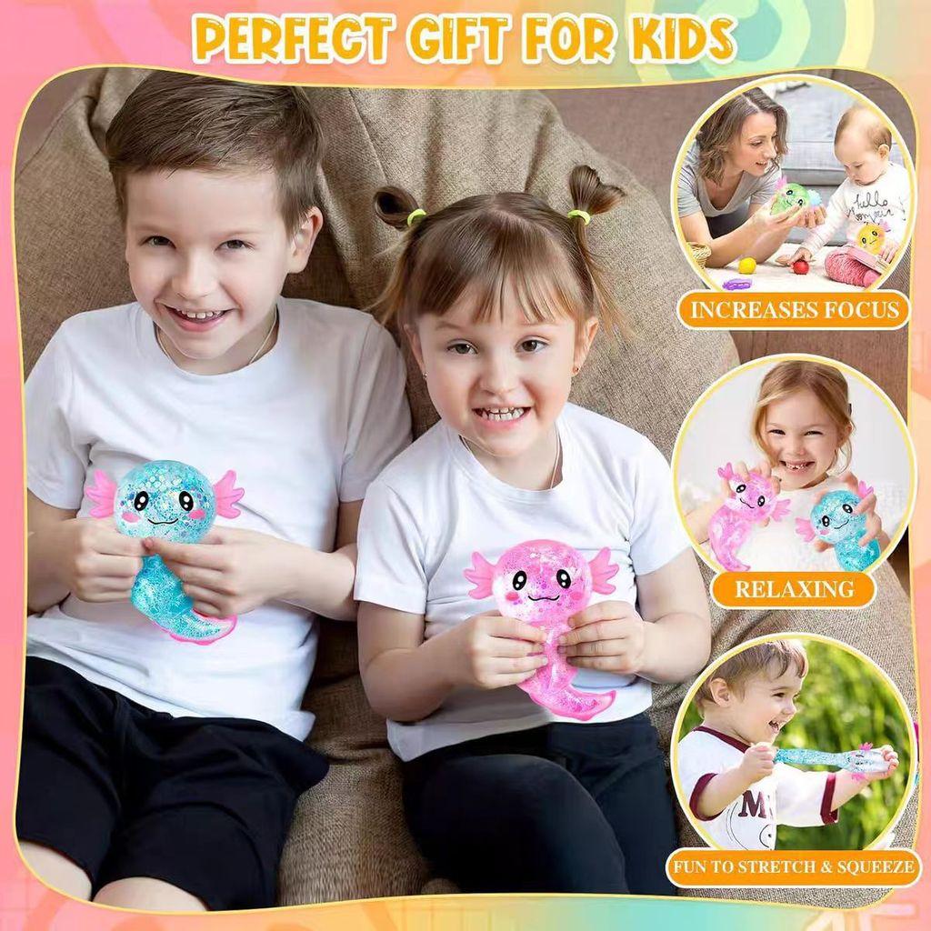 Axolotl Small Stress Relief Toy With Rebound Tpr Material For Students And Kids