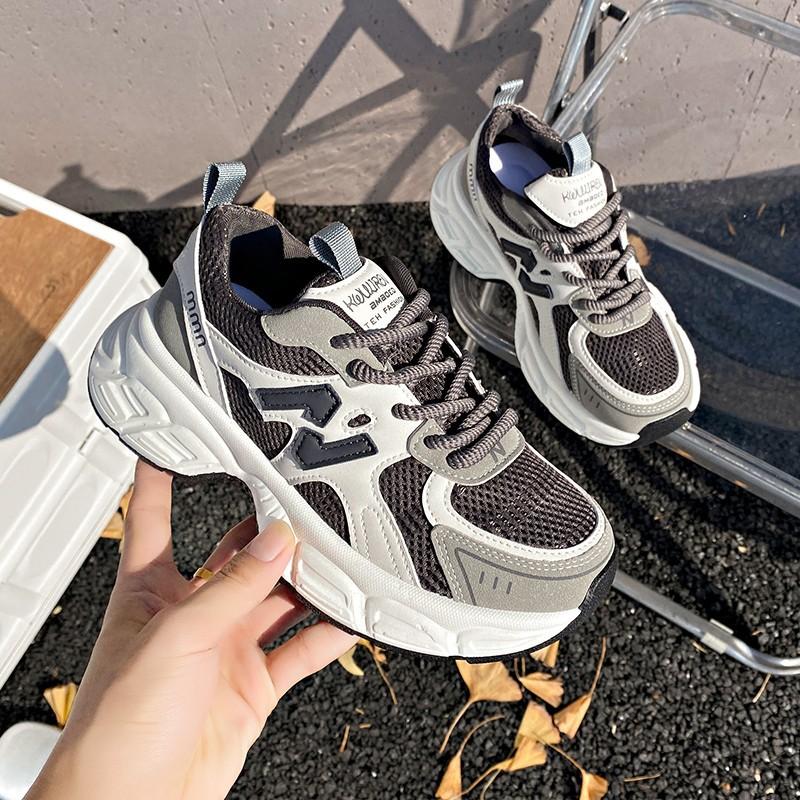 Mesh versatile dad shoes women's casual shoes new summer student lightweight breathable running sneakers