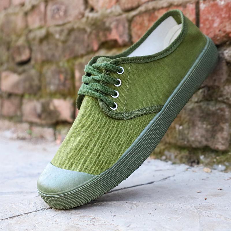 Befreiungsschuhe authentische Militärschuhe Arbeitsschutzschuhe Arbeitsschuhe Gummischuhe verschleißfestes gelbes Tuch Baustellenarbeitsschuhe