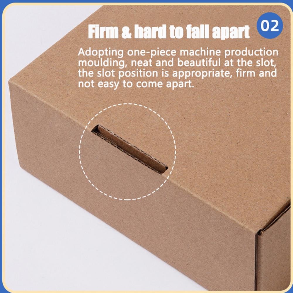 10Pcs Multi Size Brown Kraft Paper Gift Box Christmas Cookies Candy Packaging Box Wedding Gifts For Guest Handmade Soap Wrapping