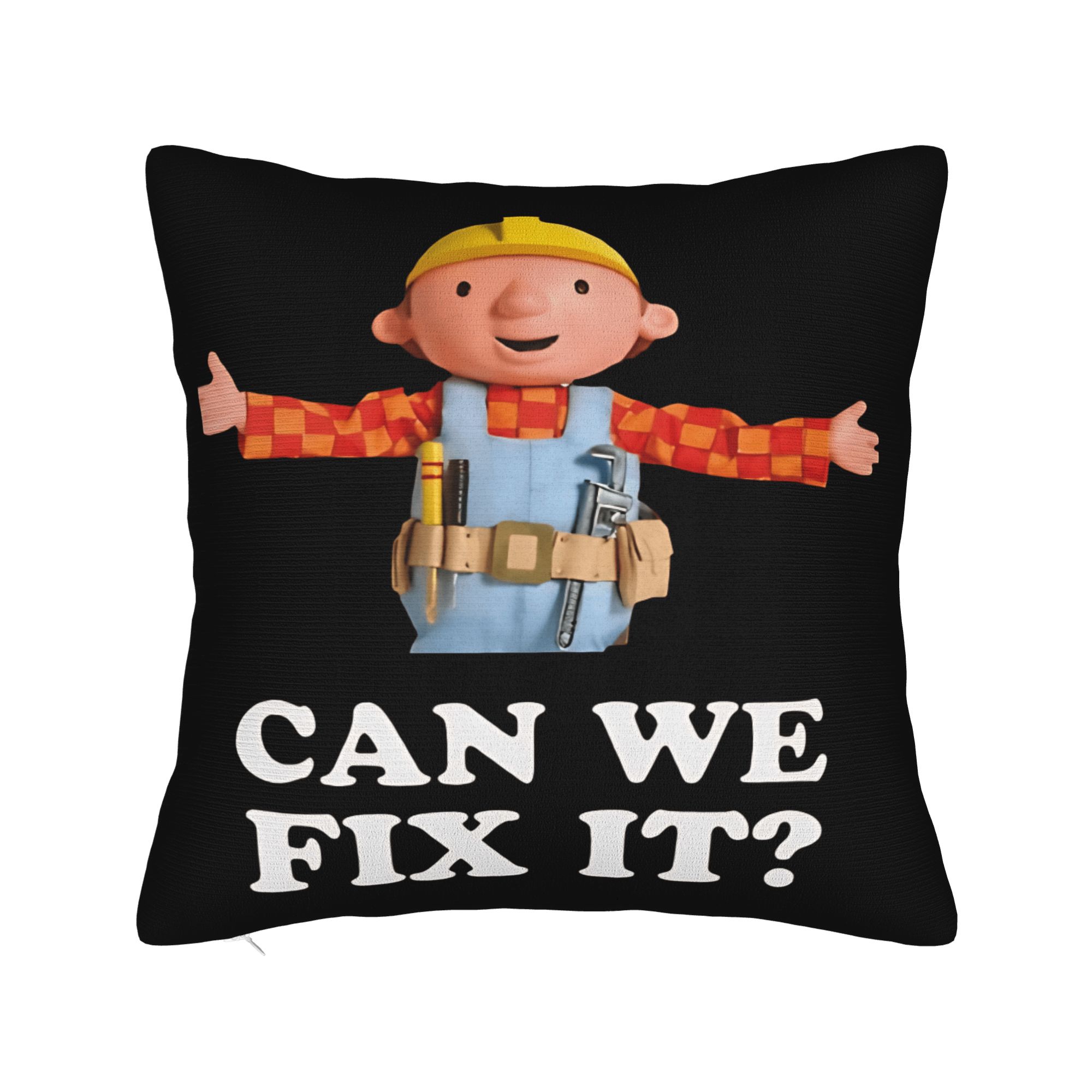 

Cartoon B-Bob B-Builder Pillow Case Custom Pillow Cover For Living Room Sofa Fashion Pillowcases 12x12Inch