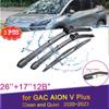3X Scheibenwischerblätter für GAC AION V Plus Mitsubishi Airtrek   2022 2023 Front- und Heckscheibenwischer Autozubehör